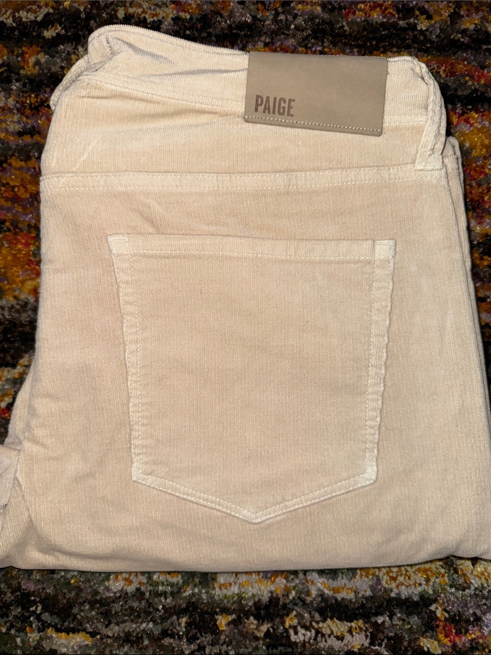 PAIGE Tan Corduroy Federal Pants 33x30